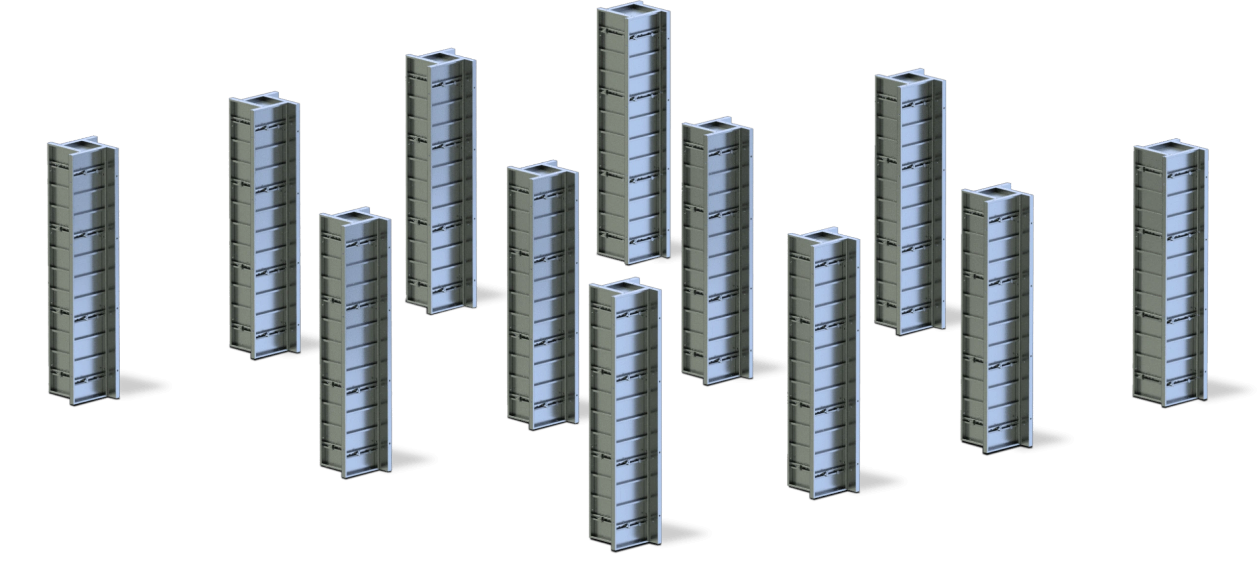 Paneles configurables para encofrado de columna Coimpreq