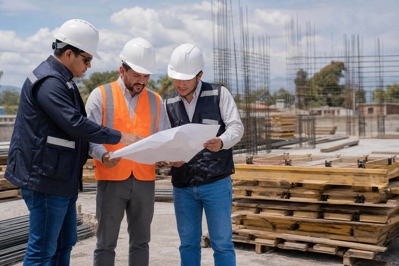 Sistema de encofrado para una obra de construcción