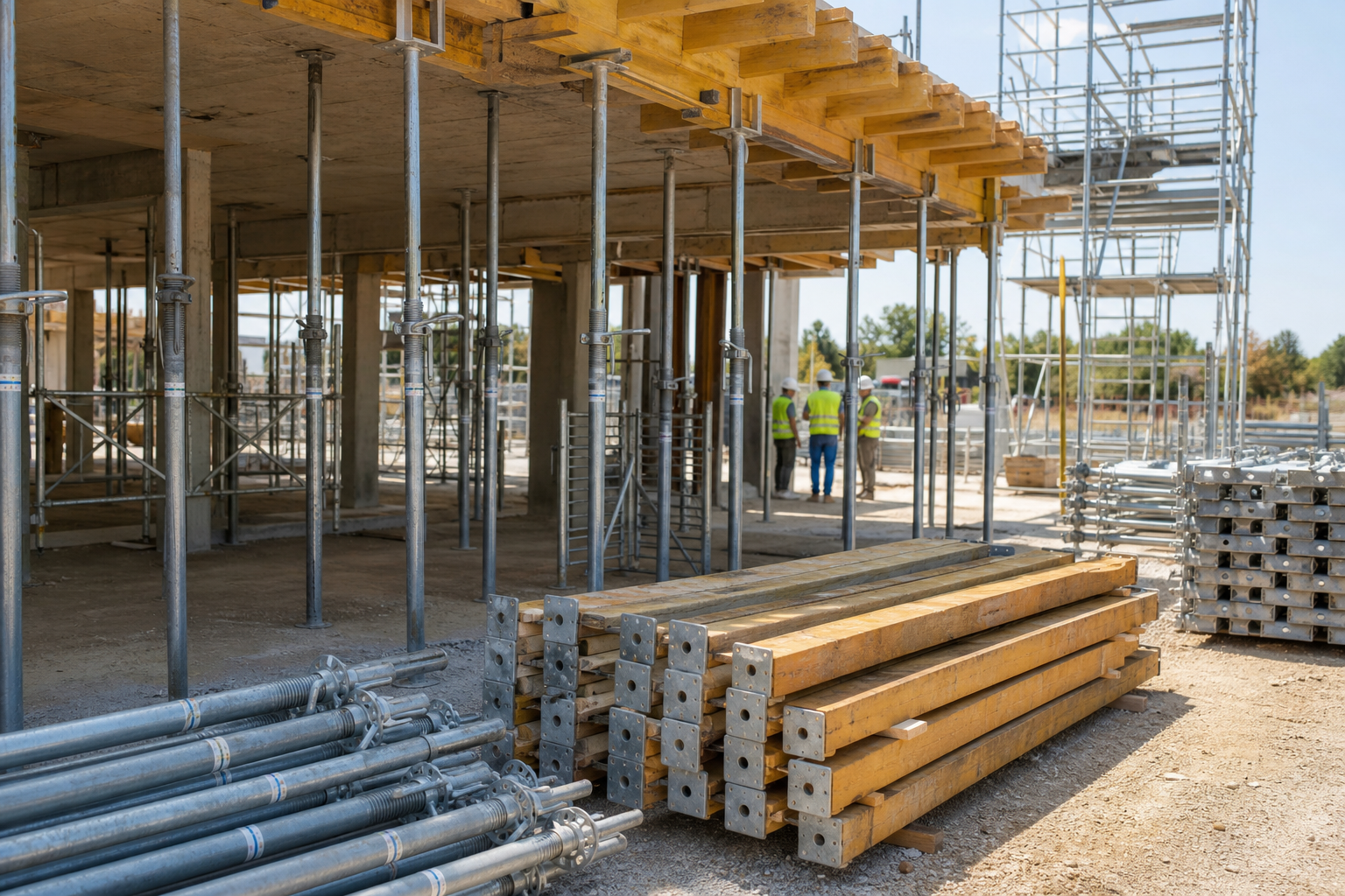Andamio y estructura de apoyo para trabajos de construcción