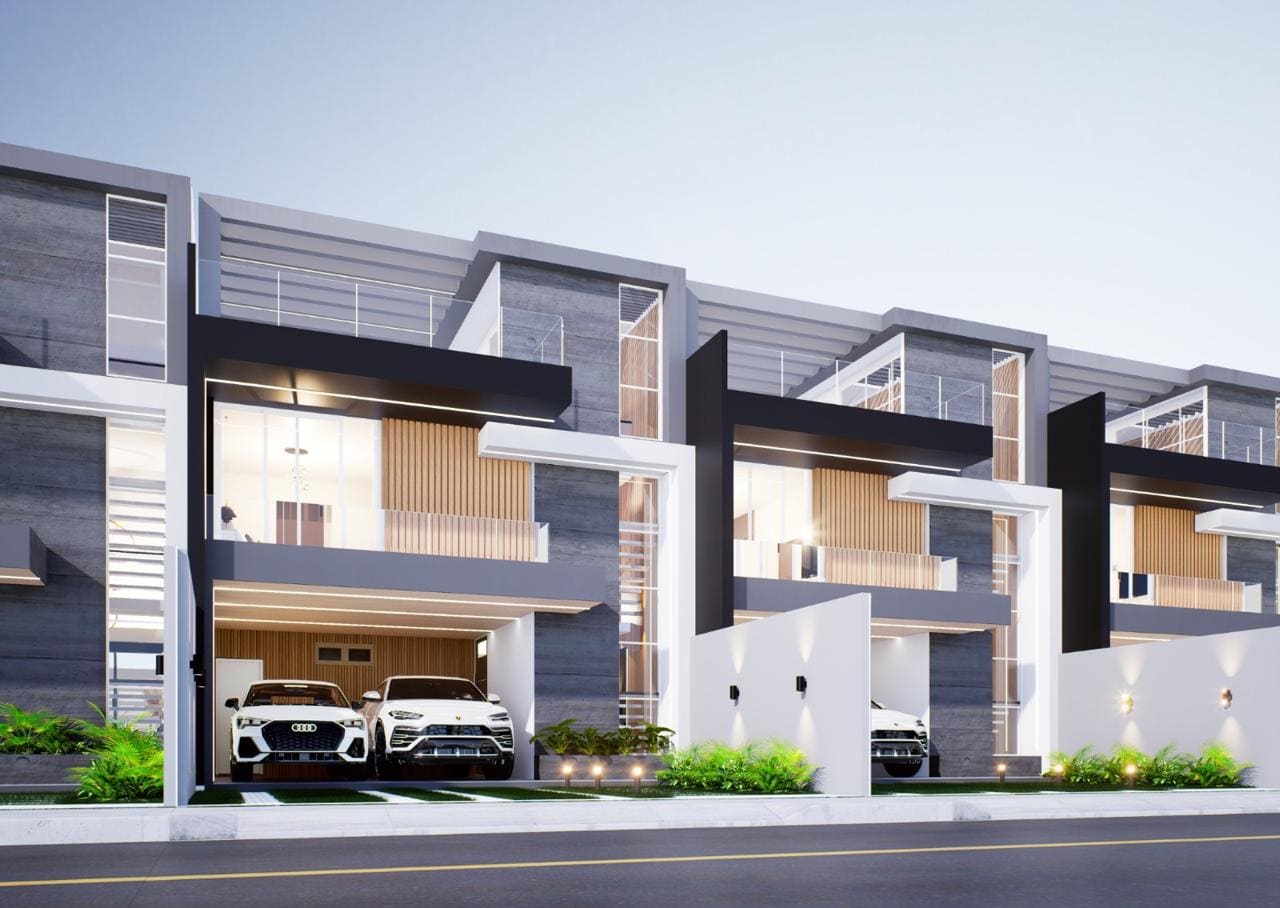 Fachada del Conjunto Habitacional Santa Rosa en Santo Domingo